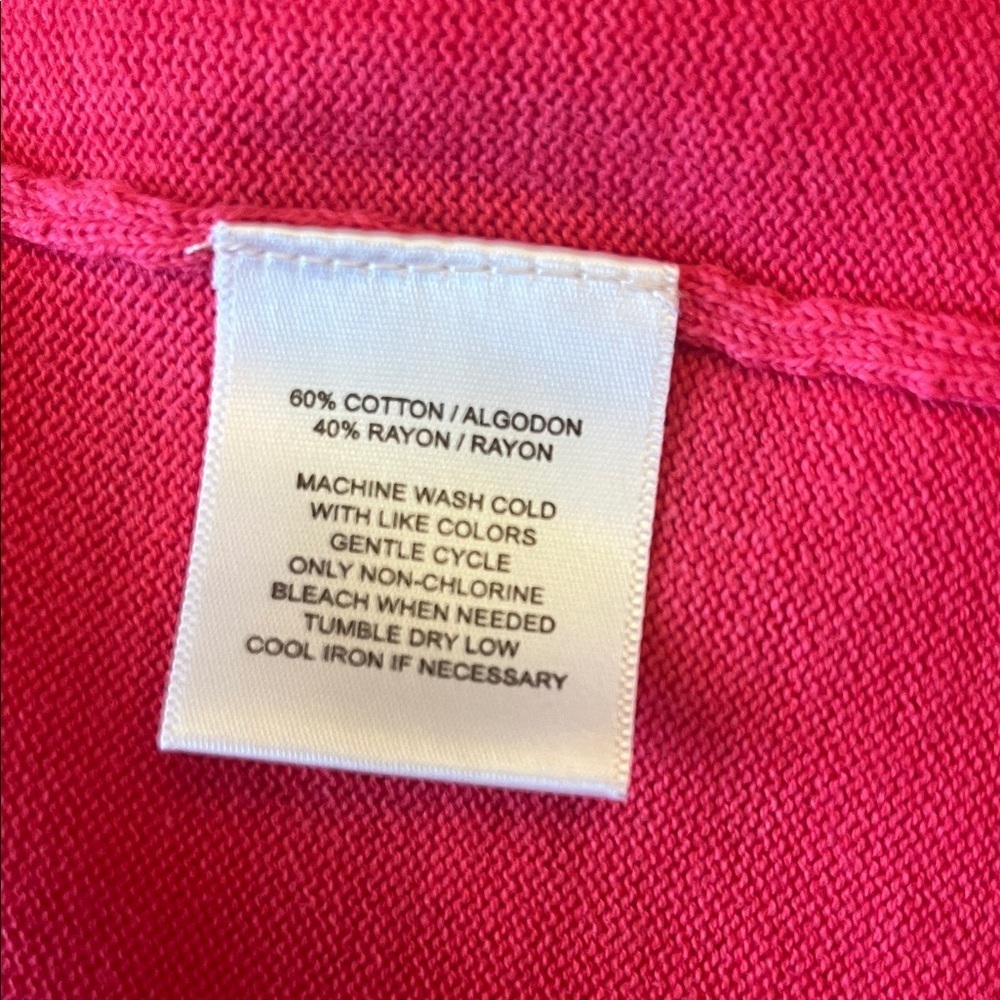 NWT Sag Harbor pink Tank Top size 2X - Picture 5 of 8